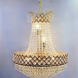 crystal Gold polish metal 4800mm chandelier hanging ceiling pendant jhoomar Chandelier Ceiling Lamp-image-80