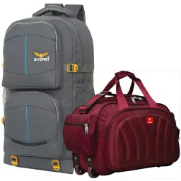 Rucksack Backpack With Duffel Bag Combo Pack of 2 For men and women,for travel Rucksack- 50 L-image-70