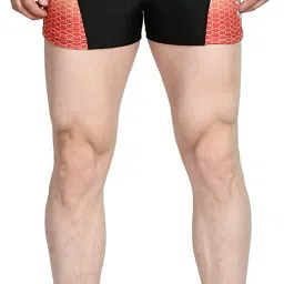 24to44 Inch Boys & Men Trunk Printed Men Trunk Black Swimsuit-image-0
