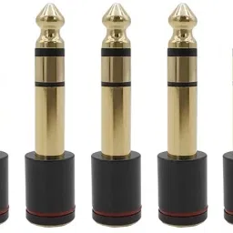 5 Pieces of Hifi 6.35mm Headphone Jack Audio Adapter 6.35mm Male to 3.5mm Female AUX Speaker Converter Microphone Connector-image-2