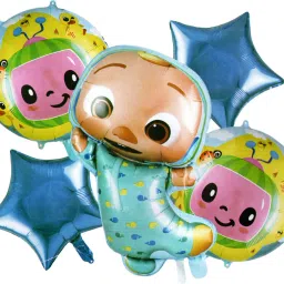 Printed Coco Melon Foil Balloons Birthday Decorations Kit Balloon-image-57