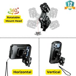 yellowfin Fully Waterproof Handlebar Quick Release| Maps and GPS Navigation|Scooter|Cycle| Bike Mobile Holder image 3