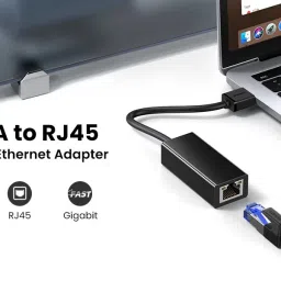 microware USB 3.0 LAN Ethernet Adapter, USB 3.0 male to Ethernet female Adapter, Gigabit Adapter 10/100/1000 Mbps Lan Adapter-12
