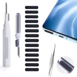 Cleaning Kit Accessory Combo for 3 in 1 Earphone Cleaning Pen, Speaker Dustproof Net Stickers, for iPhone and Android-2