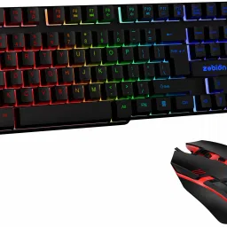 zebion Sensei Gaming Keyboard Mouse Combo Wired USB Standard Gaming Keyboard Compatible with Desktop, Laptop, Mac multimedia_keys-25