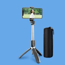 Huntindia R1 Mobiles Video Stand In Gimbal Stabilizer Phone Selfie Stick Holder +Bag Tripod, Tripod Kit, Monopod-image-6