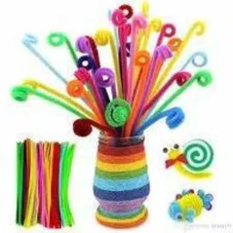 es³kube Pipe Cleaner 12 Multi Color 100pcs for Hobby Crafts, Scrapbooking, DIY Accessory image 2