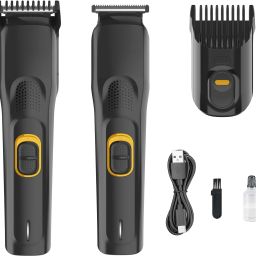 HTTCC Cordless Professional Hair Trimmer Trimmer 90 minRuntime 4 Length Settings-12