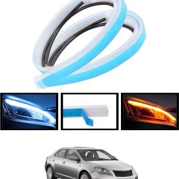 Universal Waterproof Yellow/White Fancy Design Audi Strip Light For Car-163 Car Fancy Lights-image-51