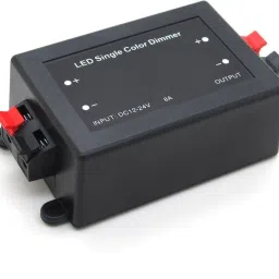 trp traders Wireless Remote LED Light Dimmer Controller 12V-24V DC 96W Adjust Brightness 8 A Step Dimmer image 2
