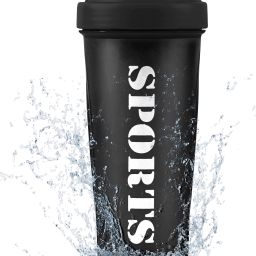 Sports Gym Shaker with Stainless Steel Mixer Ball for Protein Shakes 650 ml Bottle-26