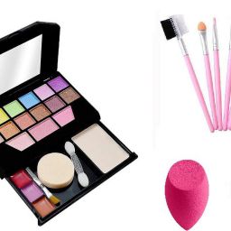 TYA Gen-II Mini Fashion Makeup Kit For Girls + PRO 5 Pcs Makeup Brushes + 2 Puff-16