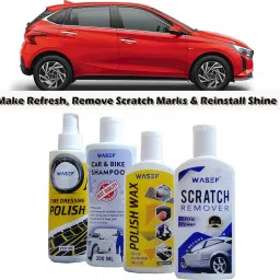 Scratch Remover, Polish Wax, Car & Bike Shampoo, Tyre Dressing Polish Combo-19