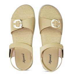 Ajanta Buckle Embellished Open Toe Flats image 5