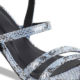 Metro Printed Open Toe Block Heels With Backstrap image 5