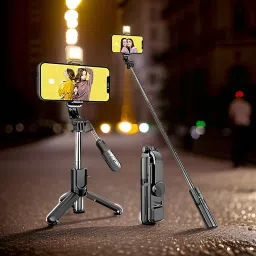 Clairbell PD3_R1S Bluetooth Selfie Sticks with Remote and Selfie Light Single Gimbal for Mobile-13