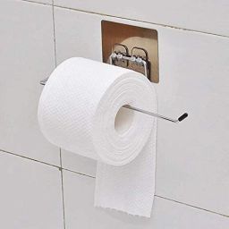 Paper Towel Holder with Magic Adhesive Pad, Kitchen Paper Roll Holder Wall Mount, Stainless Steel Self Adhesive Wall Mount Towel Bar for Kitchen Bathroom Steel Toilet Paper Holder-image-10