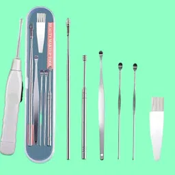 Ear Cleaner Tool Set with Flashlight Storage Box Ear Wax Remover Tool Kit A_98-image-105