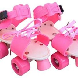 Roller Skates Wheels,Size Adjustable 4 Wheel ,with Break,Skating Shoe In-line Skates - Size 16-23 UK-image-91