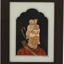 Guru Gobind Singh Ji 6.5 inch Decorative Religious 2 In 1 Wooden Photo Frame, For Table Top & Wall Hanging-picture-22