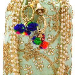 Women Green Potli-image-30