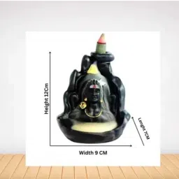 1 BHOLENATH STATUE WITH 151 CONE INCENSE NORMAL-image-2
