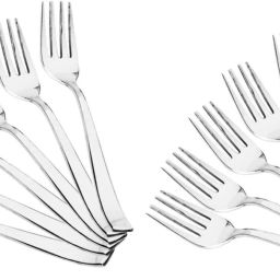 Dinette baby fork stainless steel, Modern cutlery Stainless Steel Baby Fork Set-image-24