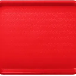 Stackable Plastic Serving Tray For Snacks /Drinks (12x16) Inches RED Tray-picture-26