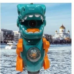 adhira toys Dinosaur Bubble Maker Machine with Colorful LED Lights Musical & Walking Dino image 3