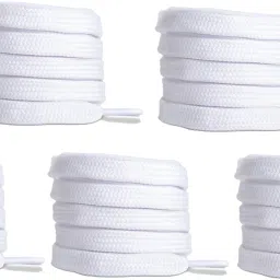 DICROWNS White Shoe Lace (105 cm) For Running & Gym Shoe Flat Sneaker Shoe Lace-image-41