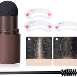 Black Hairline Shadow Powder Stick Quick Root Touch-Up, Waterproof Hair , BLACK-image-29