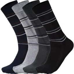 Men Striped Calf Length-4