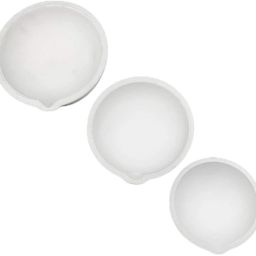 White Ceramic Silica Melting Crucible Set of 3-90,110 & 120mm Crucible-image-15