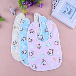 button bib pink ,lemon,sky blue color with very smooth fabric easy to use with Back Side PVC-20
