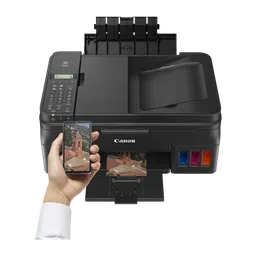 Canon PIXMA G4010 All in One Wi-Fi Ink Tank Printer with Fax for High Volume Printing (Contact Image Sensor, Black) image 3