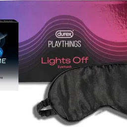 Extra Time Condom 3s And Playthings Lights Off Eye Mask Combo-image-0