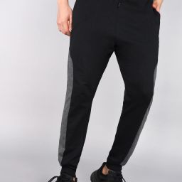 Men Solid Black Track Pants-image-51