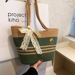 Women Green, Beige Shoulder Bag-image-8