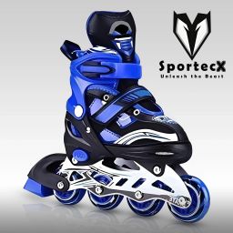 Professional Skating shoes, Adjustable size, Stylish,Durable PU LED Wheel Roller In-line Skates - Size 6-9 UK-picture-25