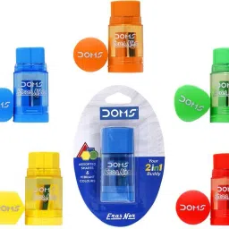 doms Erasener Eraser + Sharpener Single Pencil Sharpeners Non-Toxic Eraser image 3