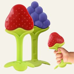 Organic Freezer Safe Teethers for Newborn Infant (Pack of 2) Rattle-17