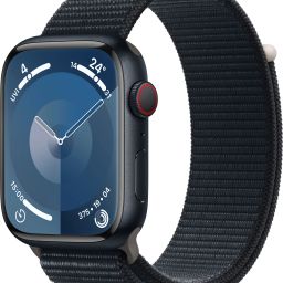Apple Watch Series 9 GPS + Cellular 45mm Midnight Case & Midnight Sport Loop-image-60