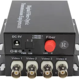 HANUTECH 4 Channel CCTV BNC Audio Video to Fiber Converter, 1.3MP/1MP AHD Supported 0 Ports 1000 Mbps Network Switch-35
