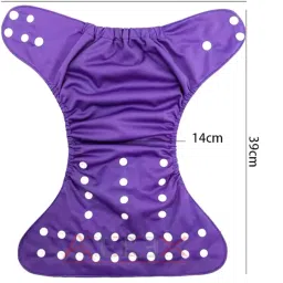 aerex Reusable Baby 2 Cloth Diapers & 2 Insert Pads For 0 to 3 Years Leak Proof image 4