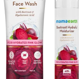 Beetroot Natural Pink Glow Combo | Beetroot Gentle Face Wash (100ml) And Beetroot Hydraful Moisturizer (50ml) | Combo Pack-image-75