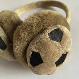 BROWN Soft Football Design Warm Ear Muff-image-9