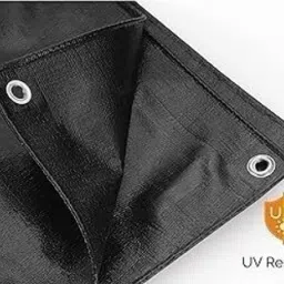 TARPULINE 18X24 FEET BLACK 200 GSM Tent - For protection sheet for tent,roof, cars or motor vehicles waterproofing-picture-23