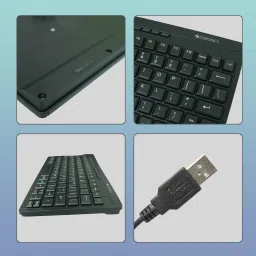 ZEBRONICS ZEB-K04 Mini Multimedia with 96 UV Coated Keys, Slim & Compact, for PC/Mac Wired USB Laptop-size Multi-device Keyboard Compatible with Desktop, Laptop, Mac with gaming mode ,multimedia_keys image 4