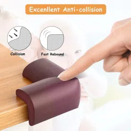 siyanshu 4 Piece Soft Baby Proofing Corner Guards & Edge Table Corner Protector image 4