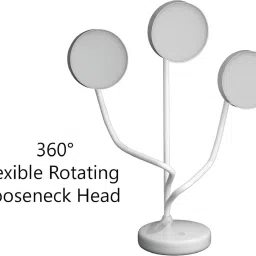 akr Powerful Recharegable Desk Lamp With On/Off button with Eye Caring Led Study Lamp image 3